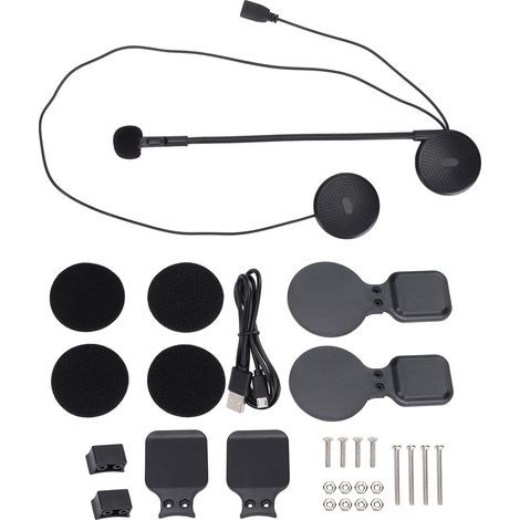Universal Bluetooth motorcycle helmet with mount and wireless earpiece clip M6 (1/5)