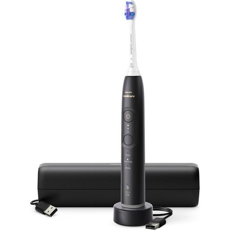 Philips Spazzolino Elettrico Sonico HX7411-02 Nero Ricaricabile
