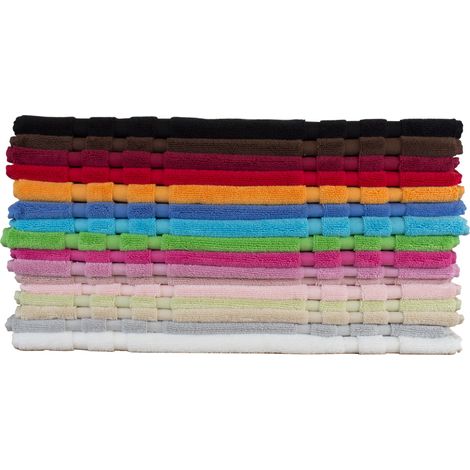 Tappeto Casa Bagno Morbido 50x65cm Tinta Unita 100% Cotone Modello Sophie, misuraTappetocoloreArancio (1/5)