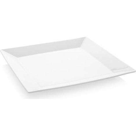 Assiette plate carrée Bianco - 240x240mm - Finedine