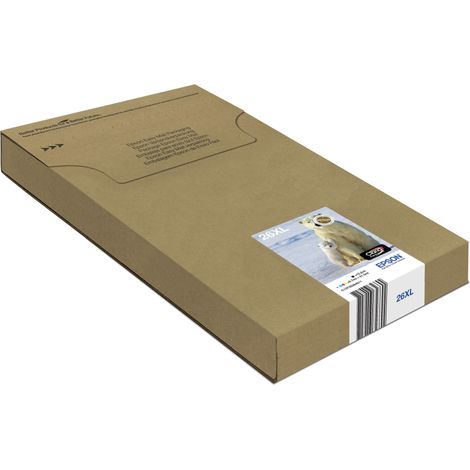 Epson Polar bear Multipack 4-colours 26XL EasyMail - Encre à pigments - Noir - Cyan - Magenta - Jaune - Epson - Impression à jet d'encre - Rendement élevé (XL) (C13T26364511) (1/3)