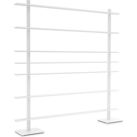 B.Bliotek  Bianco - Grande verticale porta libri BBBItalia Sintesi in metallo Bruno Rainaldi (1/4)