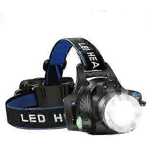 Stirnlampe, wiederaufladbare USB-LED-Stirnlampe, wasserdichter Ipx4-Scheinwerfer mit 3 Modi und verstellbarem Kopfband, perfekt für Camping, Wandern, Outdoor (1/5)