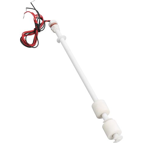 Interrupteur à flotteur en PP en plastique pour la détection du niveau de liquide avec fonction d'alarme et bornier (250 mm) (1/5)