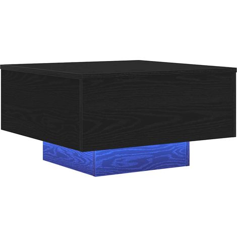 Mesa de Café Roble Negro 55 x 55 x 31 cm Madera contrachapada vidaXL