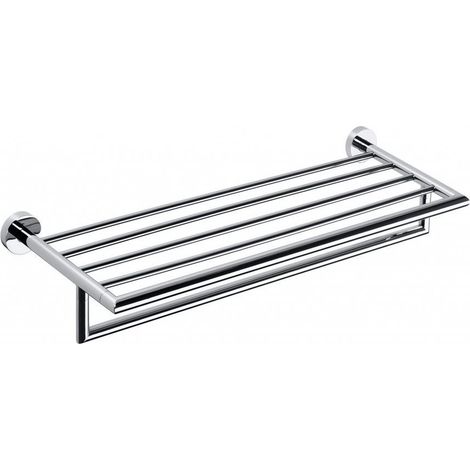 Porte-serviettes X-ROUND avec barre 600mm,chrome (1/2)