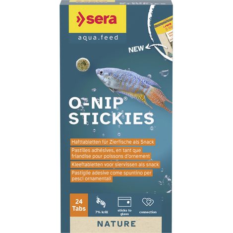 Sera Fischfutter O-Nip Stickies 24 Tabs Fischfutter