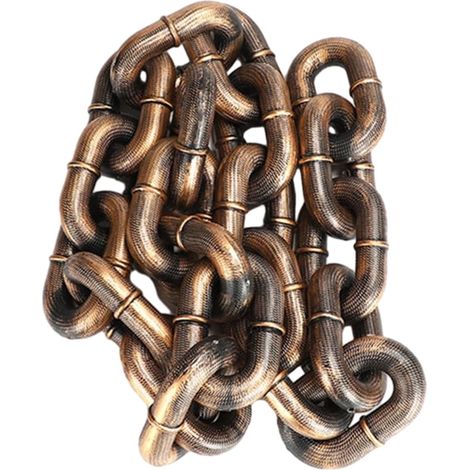Laisse Chien - Chaîne Imitation Métal en Plastique - Pour Chiens Petits et Chats - Longueur 1,5 M - 1 Pièce