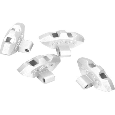 4 étriers de frein réplique RC en alliage d'aluminium argenté pour voiture TRAXXAS UDR 1/7 (1/5)