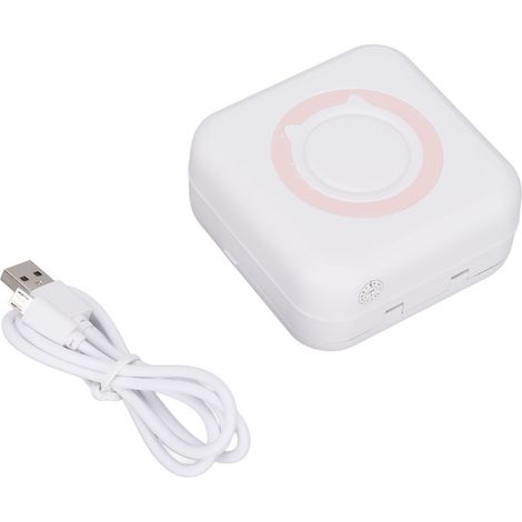 Imprimante portable 200 DPI, design ergonomique, connexion sans fil, papier thermique, sans encre, mini-imprimante pour la maison et le bureau, rose