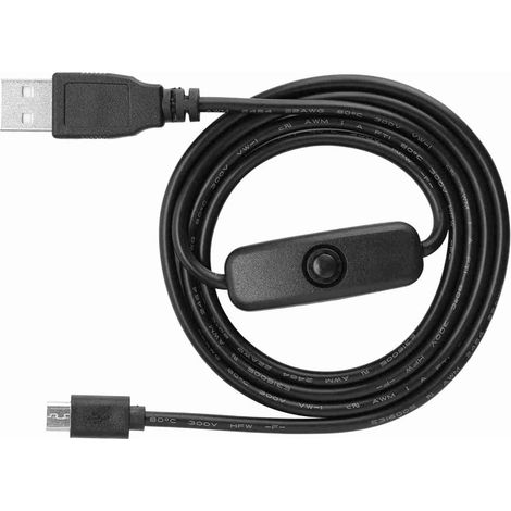 Câble Micro USB de 3,3 Pieds avec Interrupteur Marche/arrêt Cordon d'alimentation de Charge pour 2 B B Plus A (1/5)