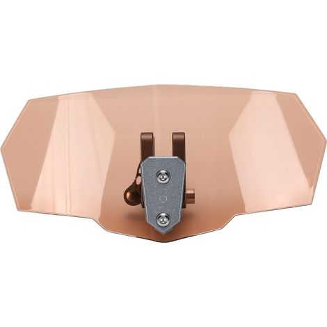 Spoiler d'extension de Moto, Déflecteur de Vent Réglable à Clipser sur Le Pare-Brise, ABS en Alliage d'aluminium, Supports Métalliques, Coussins en Caoutchouc, Ajustement Universel pour la (1/5)