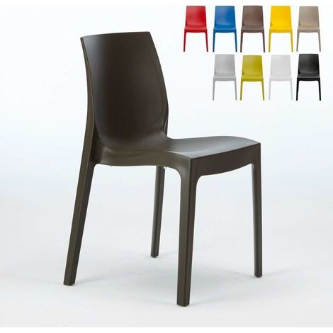 Stühle Küchenstuhl Esstischstuhl Esszimmerstuhl Grand Soleil Rome - Braun