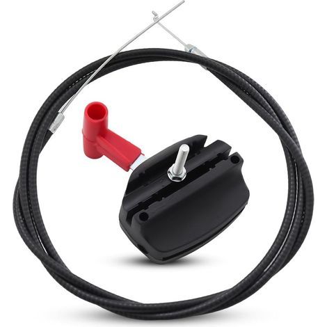 Câble D'accélérateur De Tondeuse à Gazon,Cable Tondeuse, Câble D'accélérateur, Kit de Poignée pour Tondeuse à Gazon électrique à Essence,Câble D'accélérateur Universel pour Tondeuse à Gazon (1/5)