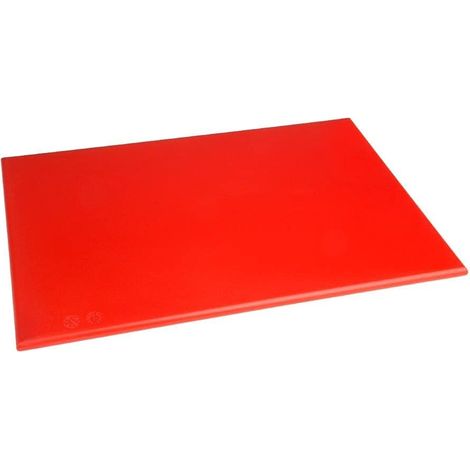 Hygiplas Tagliere rosso ad alta densità standard per carne cruda - 1,2x45x30cm (1/5)