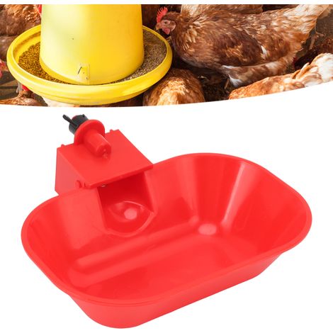 Lot de 6 grands abreuvoirs automatiques épais pour poules, canards, pigeons, chats, chiens et poussins/oiseaux. Filetage extérieur G1/8. (1/5)