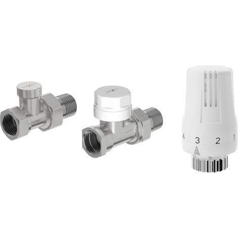 Mexen G01 ensemble thermostatique droit, nickel - W914-012-918-01 (1/2)