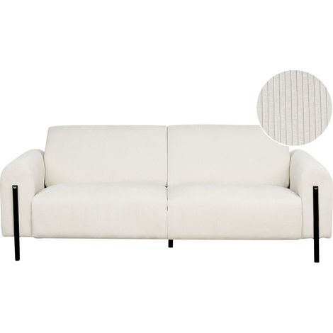 Sofa 3 Seater ASKIM Corduroy Off-White