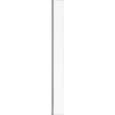 Chrome Walk In Shower Enclosure Wet Room Glass Screen Return Panel - 215x1950mm (1/4)