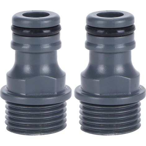 Schnellkupplung mit Außengewinde für Gartenschlauch und Wasserhahn – 2er-Pack (1/3)