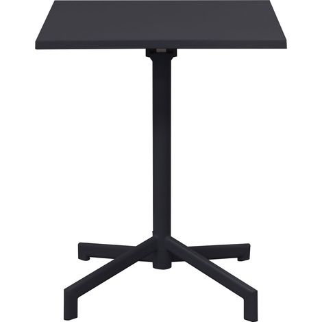 Table de jardin 60x60x71cm en métal gris - BACA