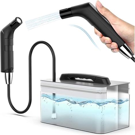 Zooma Bidet Portable Bidet électrique Douchette à Main pour Toilettes Extérieur Camping Vaporisateur à Main pour Femme Homme Enfant Femme Enceinte Soin du Corps (1/5)