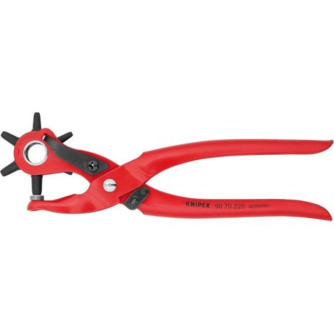 KNIPEX 90 70 220 EAN Revolverlochzange rot pulverbeschichtet 220 mm