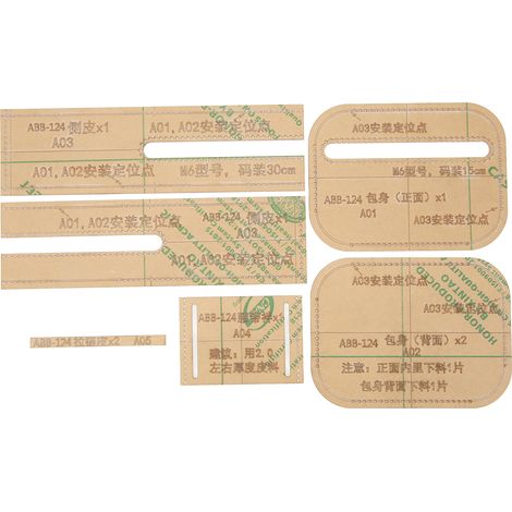 Pochon Ceinture Gabarit Acrylique Transparent Léger Facile à Ranger Outil Pratique pour Cuir DIY Sac (1/5)