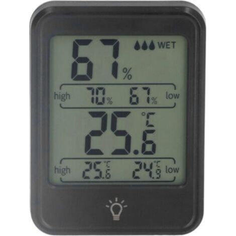 Mini Digital Electronic Hygrometer Thermometer Indoor Outdoor with Digital Display Temperature Humidity - (1/5)
