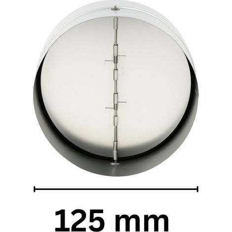 Rückstauklappe 125 mm Metall Rückschlagklappe Abluft Lüftung Luftkanal (1/5)