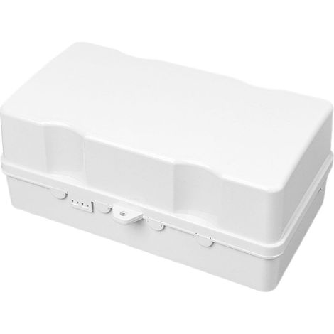 Waterproof Extension Box, Weatherproof Cord Protector, Outdoor Cable Safety Case Lockable Design, Heavy Duty Electrical ion Cover for Christmas Holiday Lights Garden Outdoor Use 9.25x5.35 Inch (1/5)