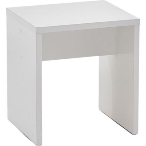 Tabouret Design "Noble" 44cm Blanc Brillant (1/4)