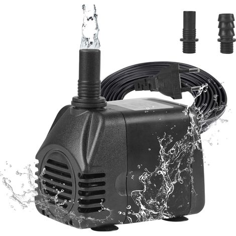 1 Pompe Aquarium 1000L/H, Débit Élevé Pompe Eau, Silencieuse Fontaine, Pour Aquarium Jardin (1/5)
