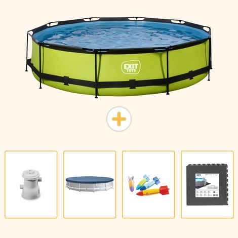 Exit-toys Piscine Exit Ronde - 360x76 cm - 5-pièces S317 (1/5)