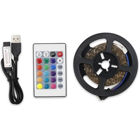 Bande LED étanche, barre lumineuse colorée, décoration d'ambiance (5 m)