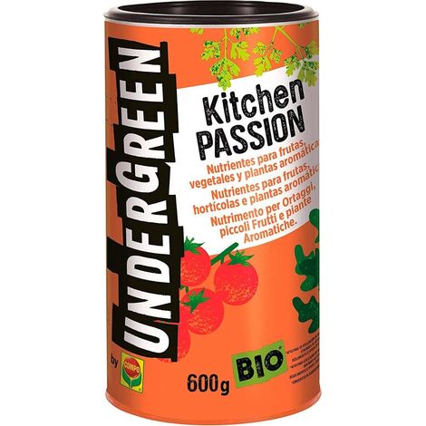 Undergreen Kitchen PASSION Nutrimento per Ortaggi, Piccoli Frutti e Piante Aromatiche, In Pellet, Consentito in Agricoltura Biologica, 600 G (1/2)