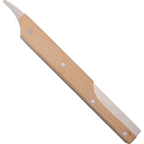 Ouvre-noix de coco avec manche en bois, couteau en acier inoxydable, coupe-noix double, outil de cuisine (1/5)