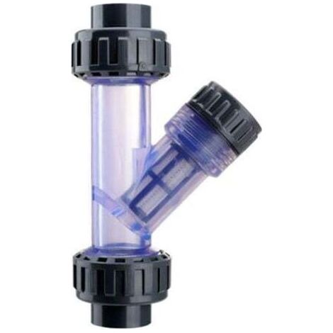 Crépine en Y transparente en PVC, facile à installer, pour aquariums, 3/4 pouce (1/4)
