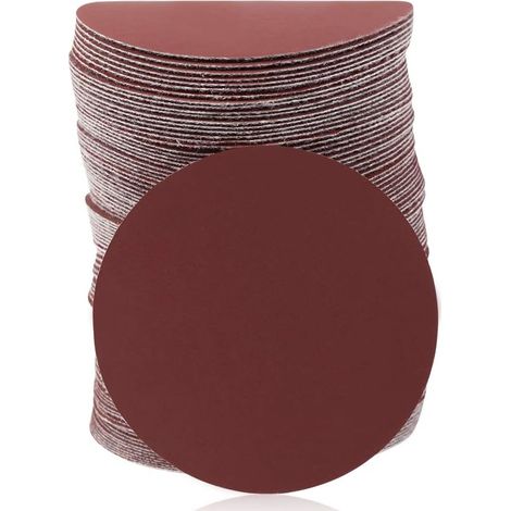Lot de 50 disques abrasifs de 7,5 cm, Disques de ponçage à crochet et boucle pour perceuse, meuleuse, outils rotatifs, sans trou, (Grain 2000)
