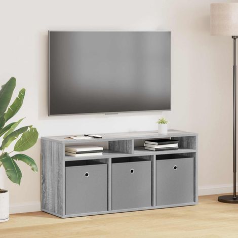 vidaXL Basboard avec tiroir Gris Sonoma 102 x 32 x 48,5 cm