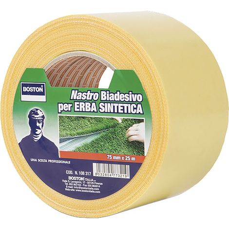NASTRO BIADESIVO PER PRATO SINTETICO      mm 75 x mt 25  - BOSTON