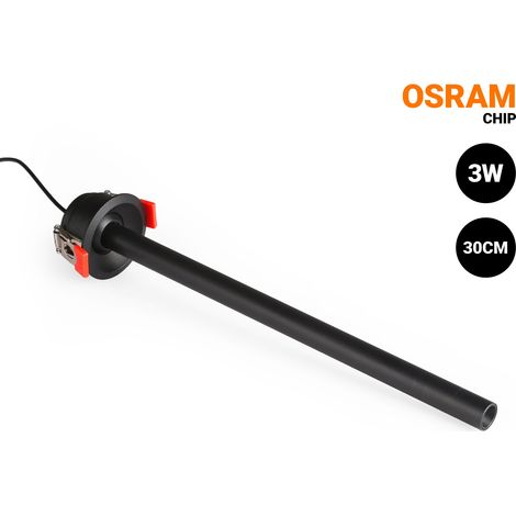 Faretto LED da incasso a soffitto 3W - Estensibile 300mm -