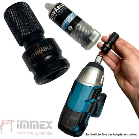 SCHWÄBLE® Schlagschrauber Adapter 1/2" auf 1/4" schlagfest S-4932471828 (1/5)