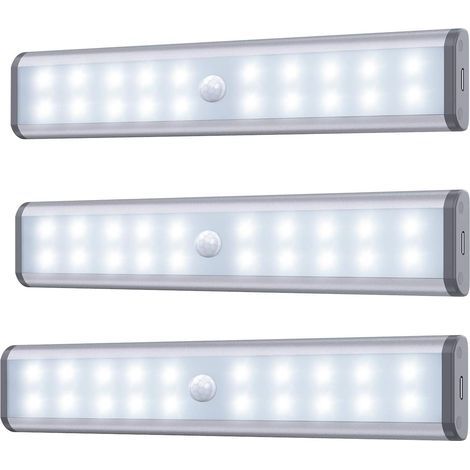 Set aus drei 19 cm LED-Nachtlichtern mit Bewegungsmelder für den Innenbereich (1/5)