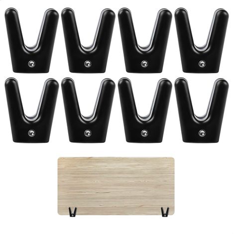 Séparateur de Bureau Pince, Partition de Table Clips, 8 Pièces Fixation pour Verre, Cloison de Bureau de 2-20mm D'épaisseur, Separation de Piece pour Bureau Ecole Usage Privé avec Vis (1/5)
