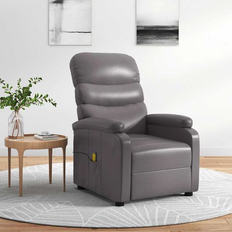 Fauteuil de massage Gris Similicuir (1/5)