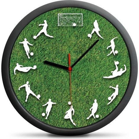 Fußballeruhr mit geräuschlosem Uhrwerk