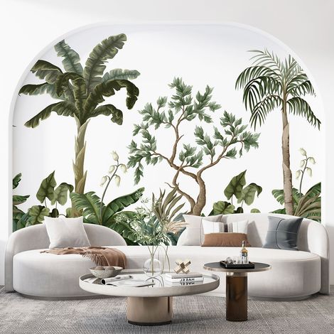Papier peint panoramique - Forêt tropicale - 130 cm x 98 cm (1/3)