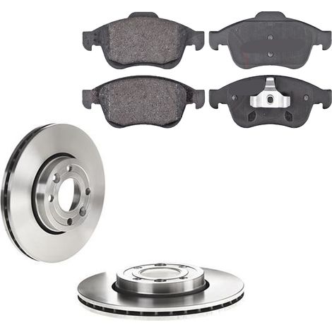 KIT FRENI ANTERIORI compatibile con RENAULT CLIO V (B7) - DISCHI + PASTIGLIE OEM: P 68 050 , P 68 073 / 18155 /SOSTITUZIONE DIRETTA/BASSA POLVERE/SILENZIOSO (1/5)