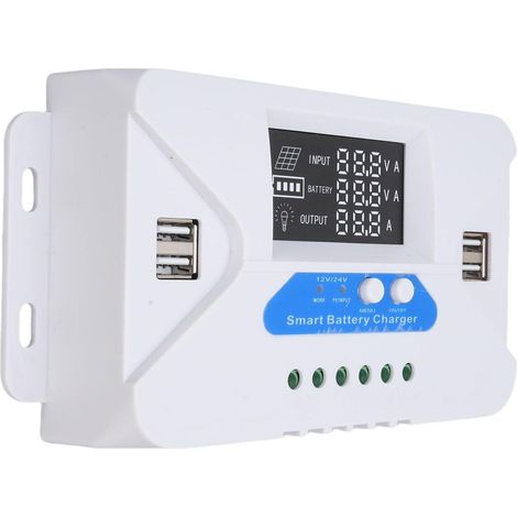 Solar controller with LCD screen, 4 USB ports (80A) (1/5)